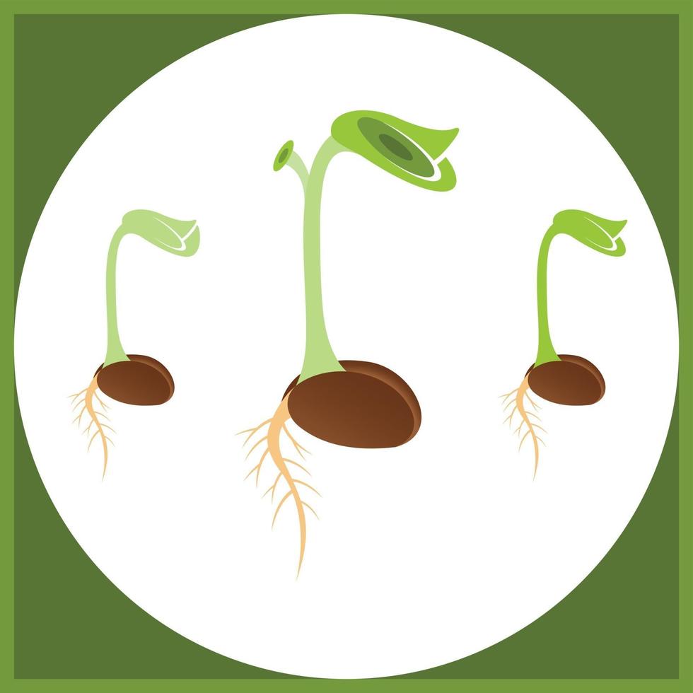 spira eco logotyp, gröna blad plantor, växande växter abstrakt designkoncept för eco teknik tema. ekologi-ikonen vektor