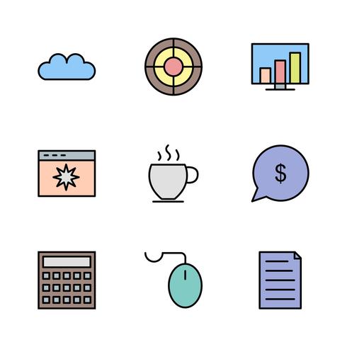 Satz von Vector SEO Search Engine Optimization Icons