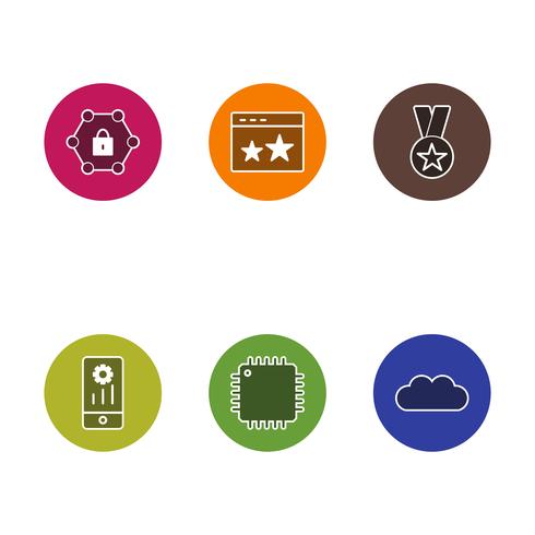 Satz von Vector SEO Search Engine Optimization Icons