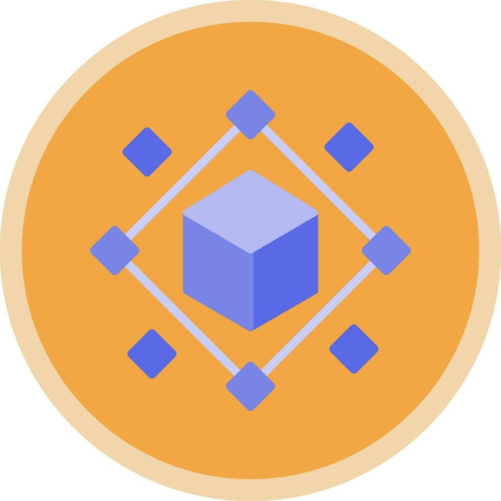Blockchain-Vektor-Icon-Design vektor
