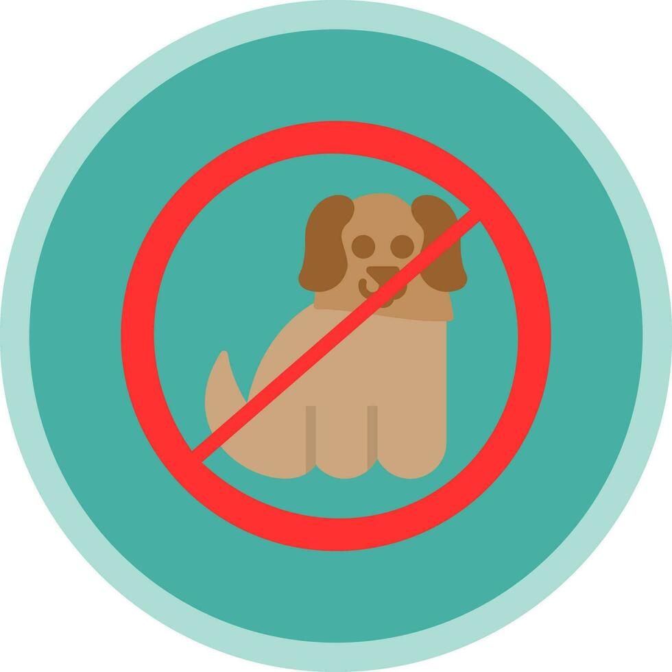 Nein Haustiere erlaubt Vektor Symbol Design