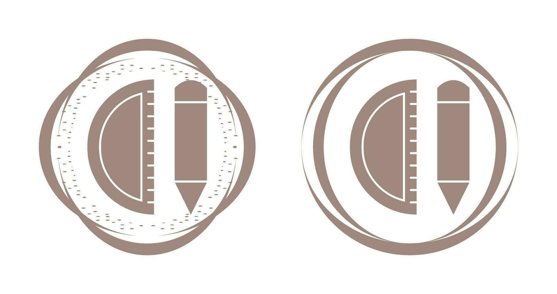 Vektorsymbol für Geometriewerkzeuge vektor