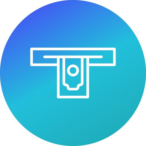 Kontantuttag Vector Icon