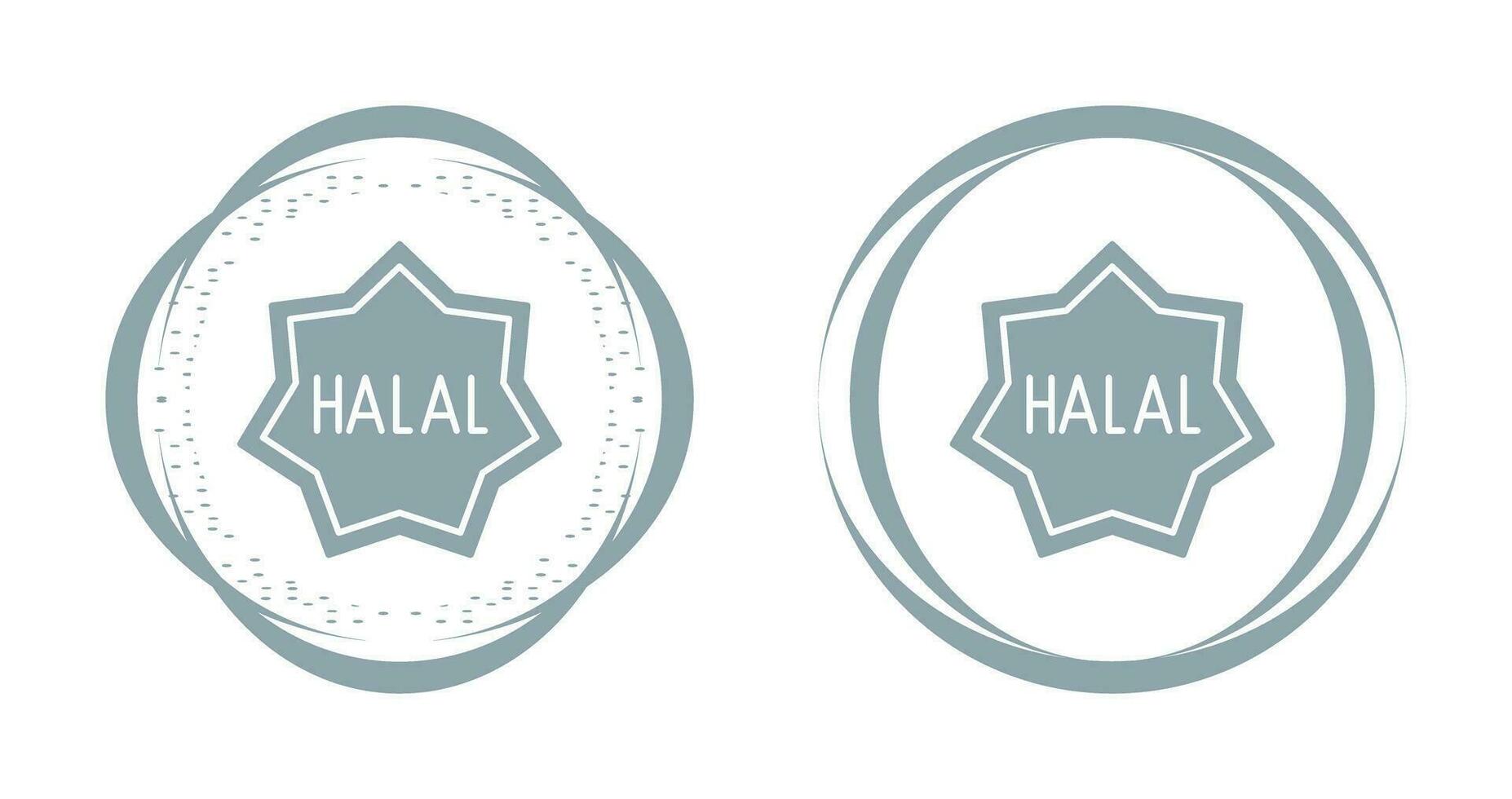 Symbol für Halal-Vektor vektor