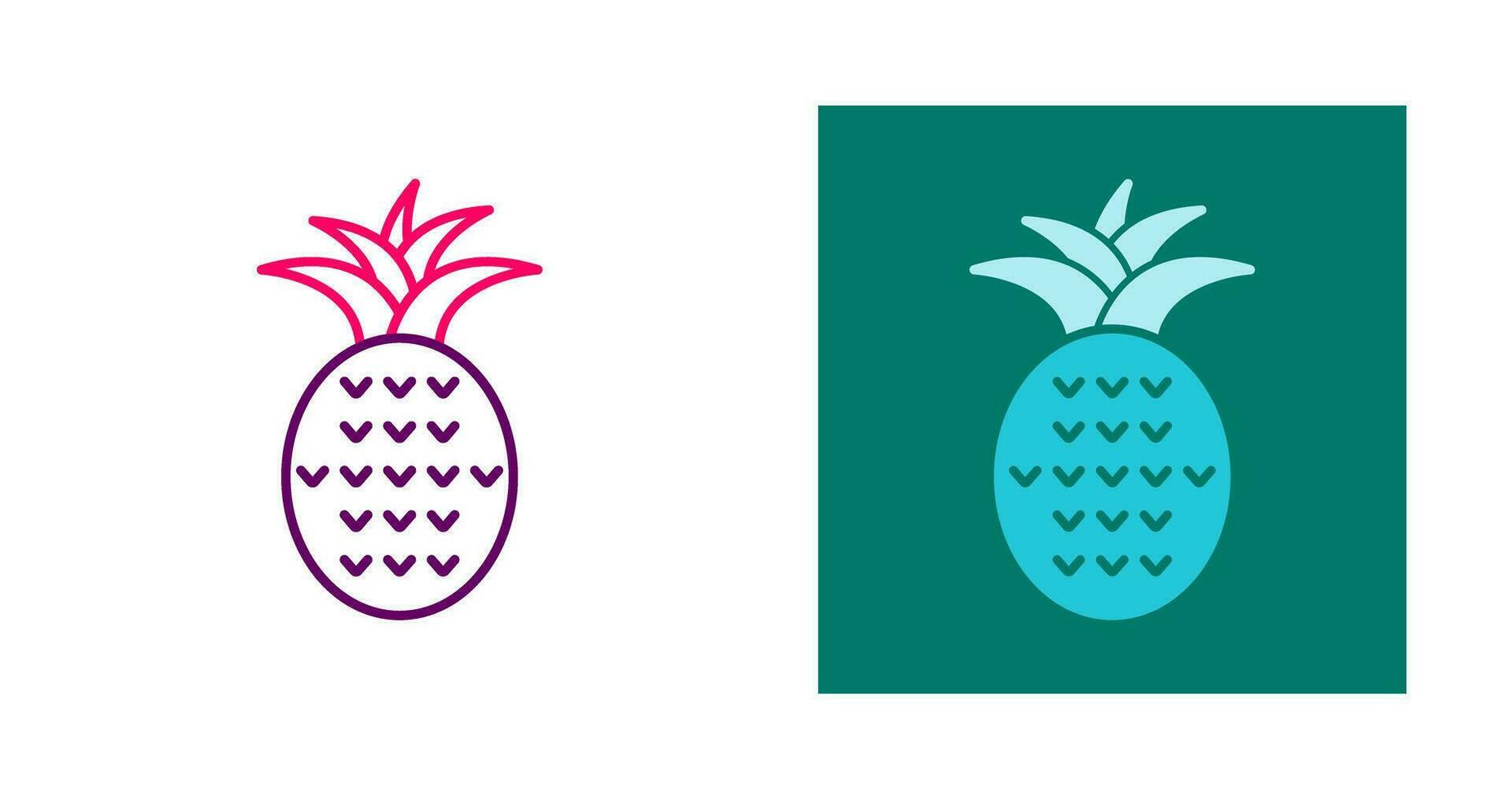 Ananas-Vektor-Symbol vektor