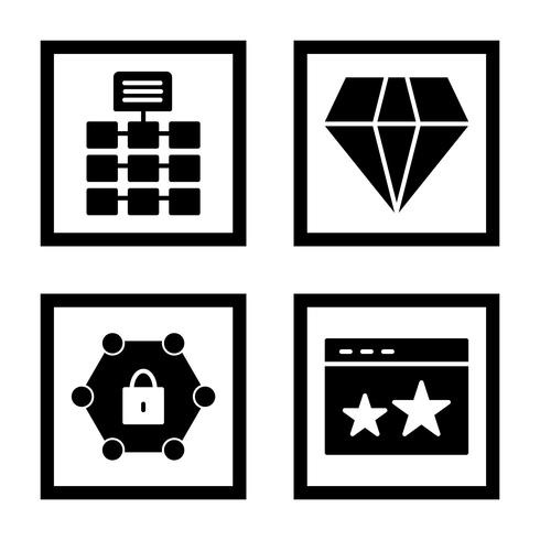 Satz von Vector SEO Search Engine Optimization Icons