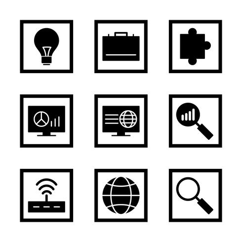 Satz von Vector SEO Search Engine Optimization Icons