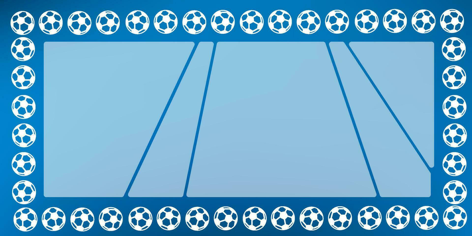 mål vektor illustration på blå bakgrund.fotboll Göra stadion för match.eps10