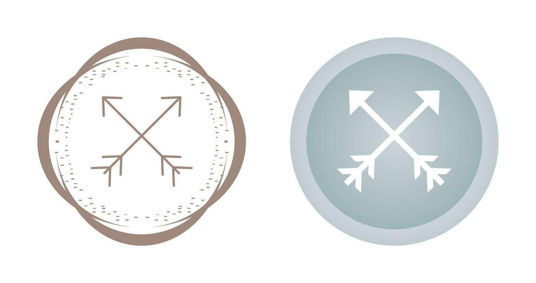 Vektorsymbol mit zwei Pfeilen vektor