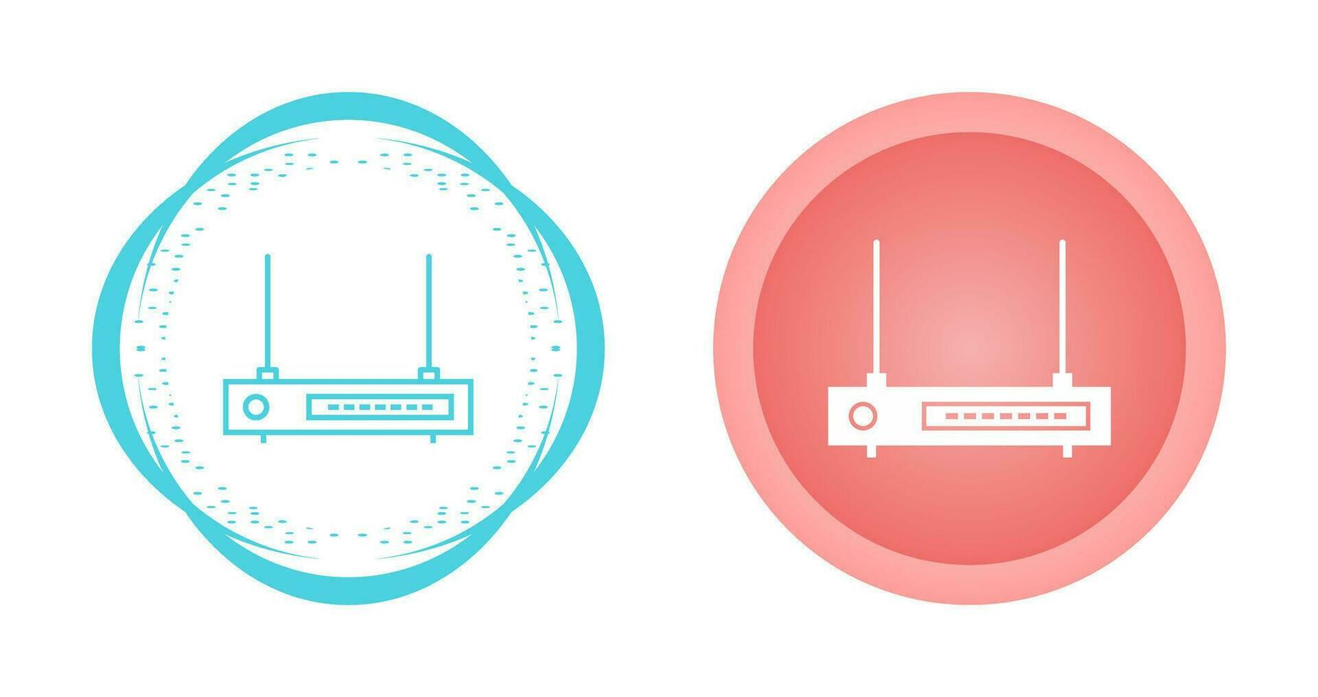 WLAN-Router-Vektorsymbol vektor