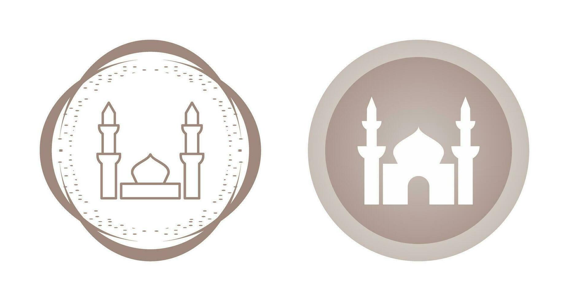 Moschee-Vektor-Symbol vektor