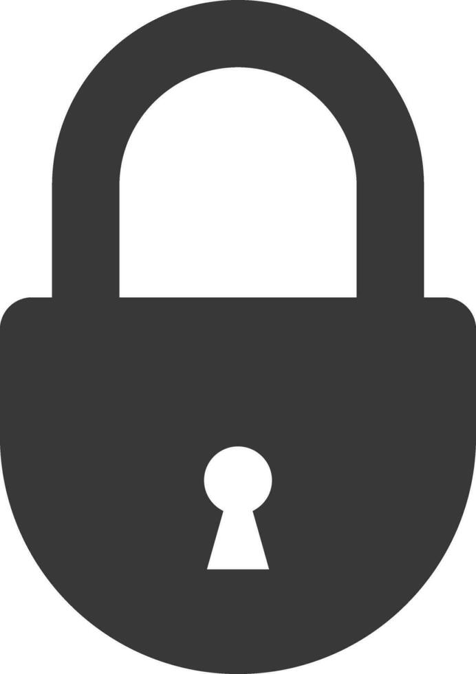 stänga hänglås ikon. låst låsa . säkerhet symbol för din webb webbplats design, logotyp, app. säkerhet skydd vektor