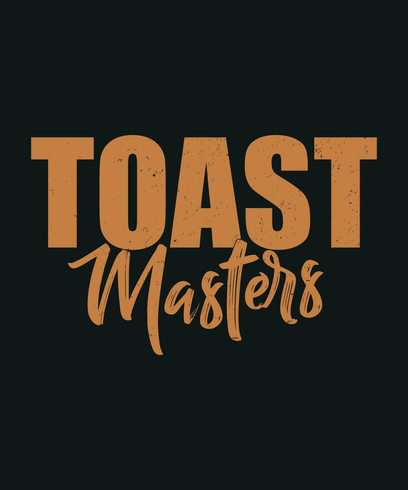 toastmaster typografi logotyp stil design vektor