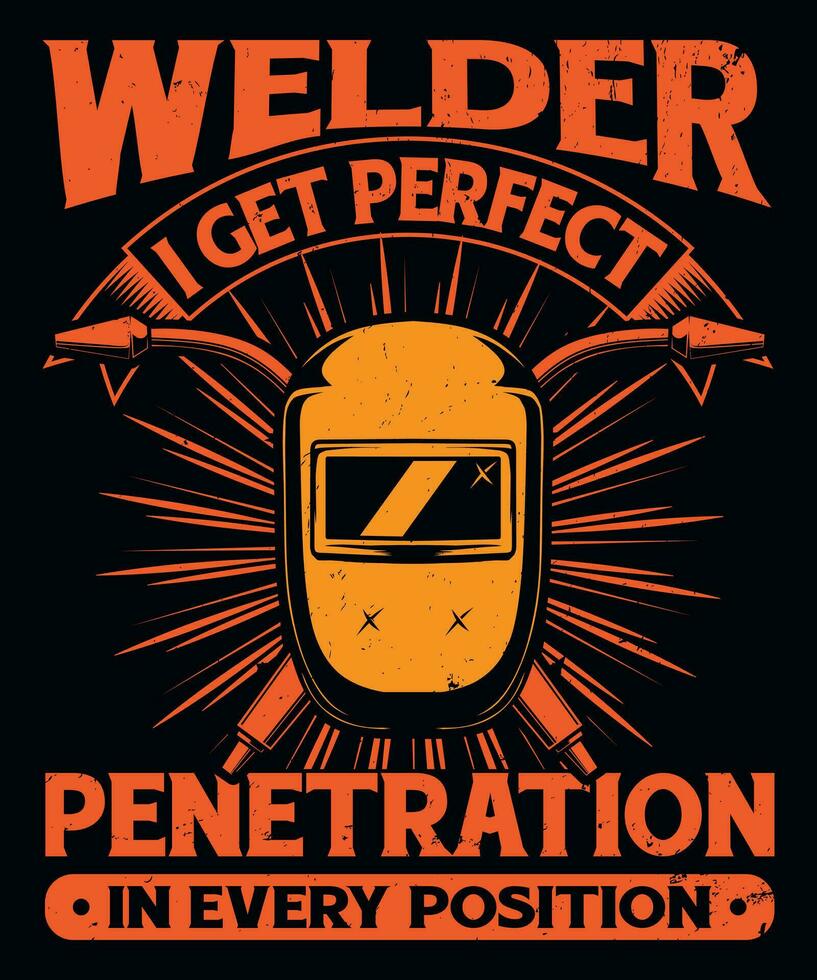 Schweißer ich erhalten perfekt Penetration im jeder Position vektor