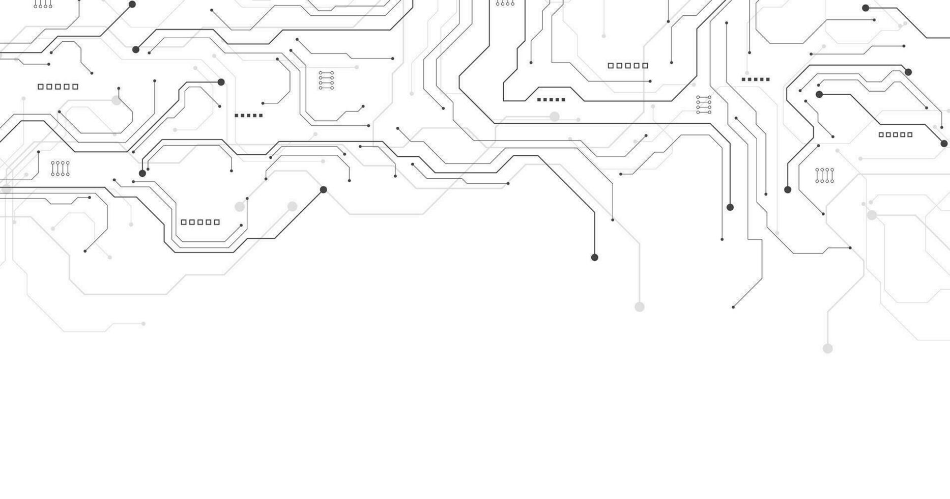 teknologi svart krets diagram begrepp. vektor