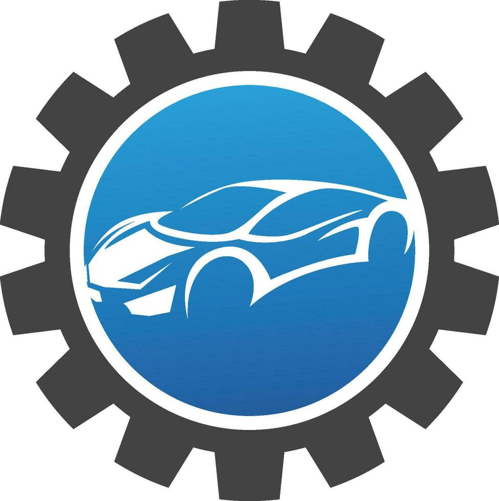 bil- teknik logotyp vektor
