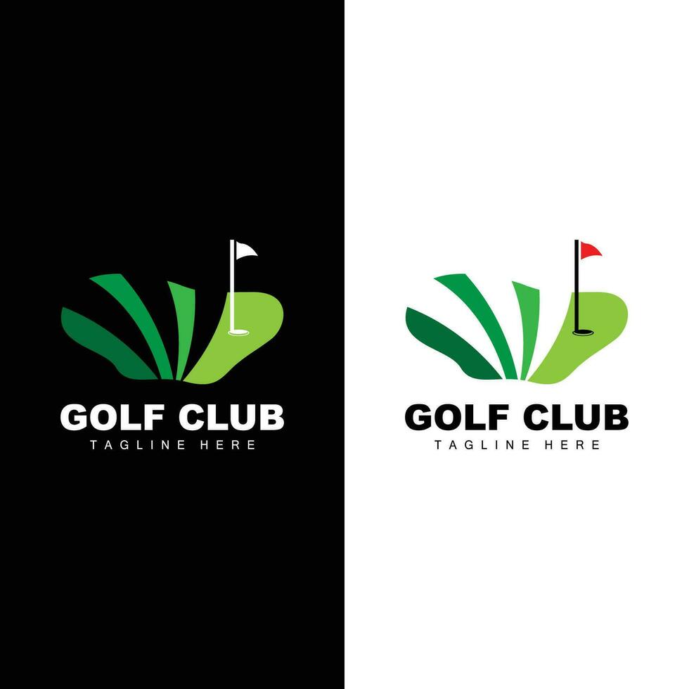 Golf Mannschaft Sport Logo Design Turnier Illustration Symbol Vorlage vektor