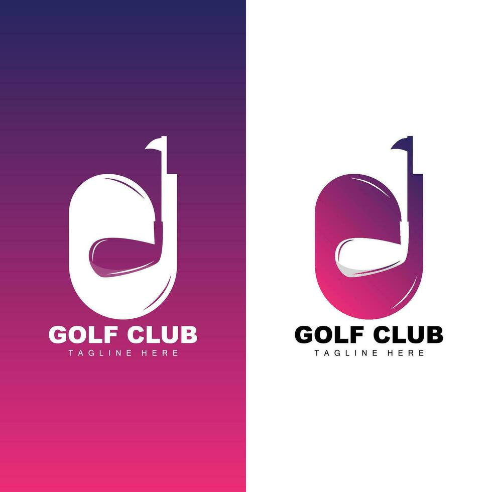Golf Mannschaft Sport Logo Design Turnier Illustration Symbol Vorlage vektor