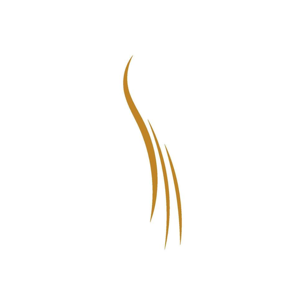 Haarwelle Logo Vektor Illustration Design