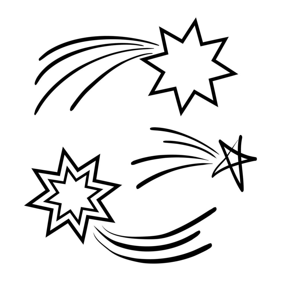 funkeln Stern, zwinkert Sterne. scheinen Symbol, sauber Star Symbol. isoliert auf Weiß Hintergrund. Vektor Illustration