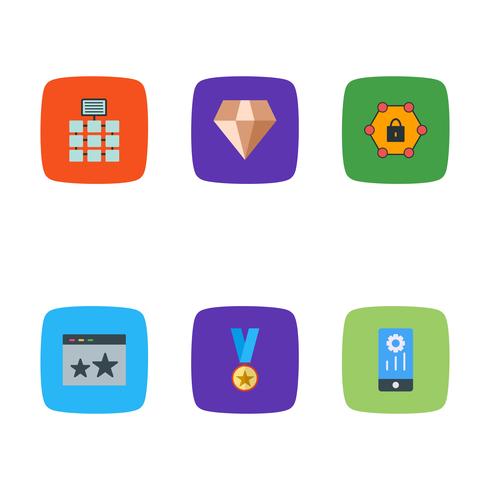 Satz von Vector SEO Search Engine Optimization Icons