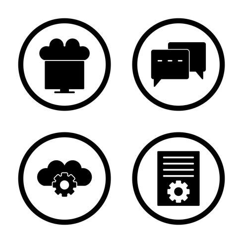 Satz von Vector SEO Search Engine Optimization Icons