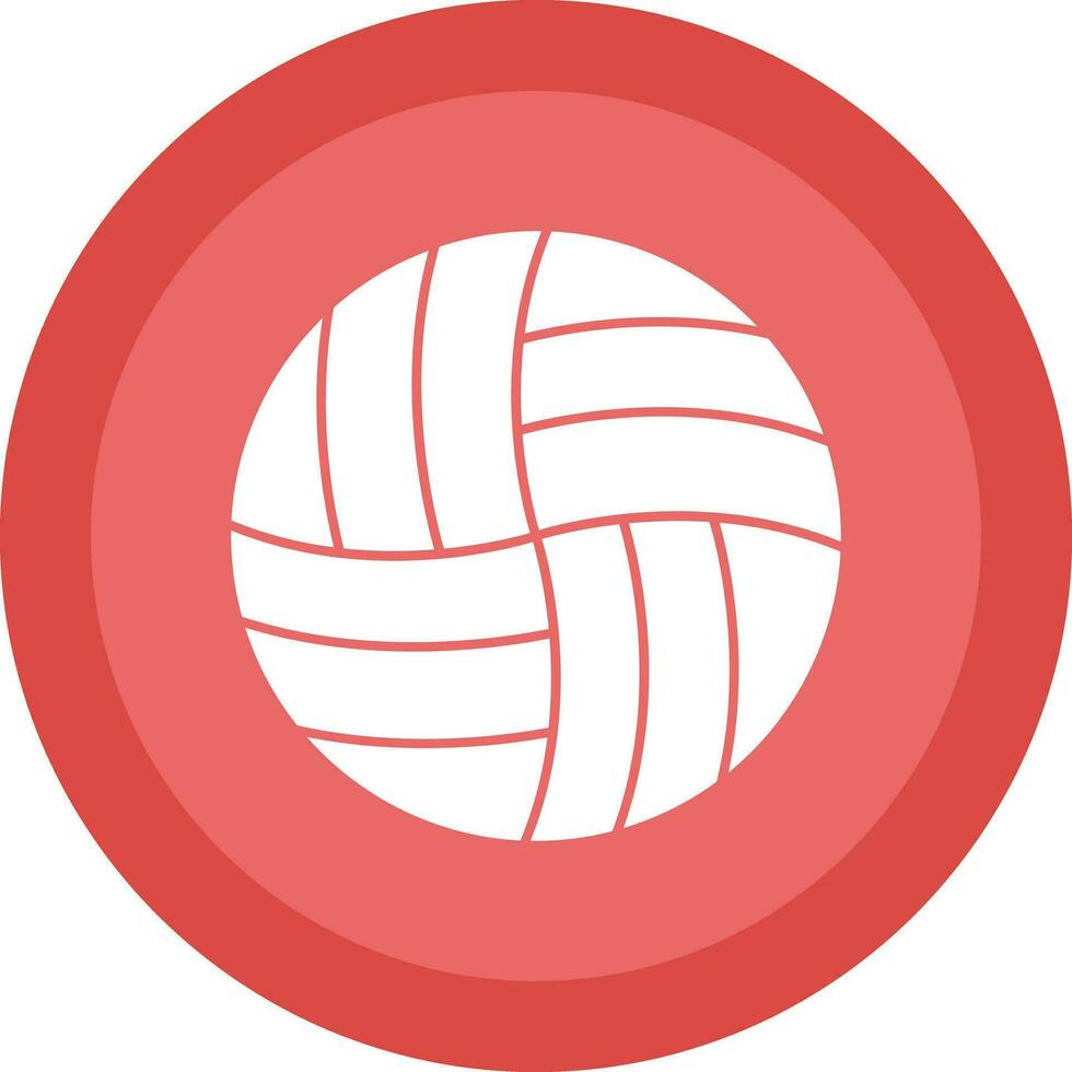 Volleyball-Vektor-Icon-Design vektor