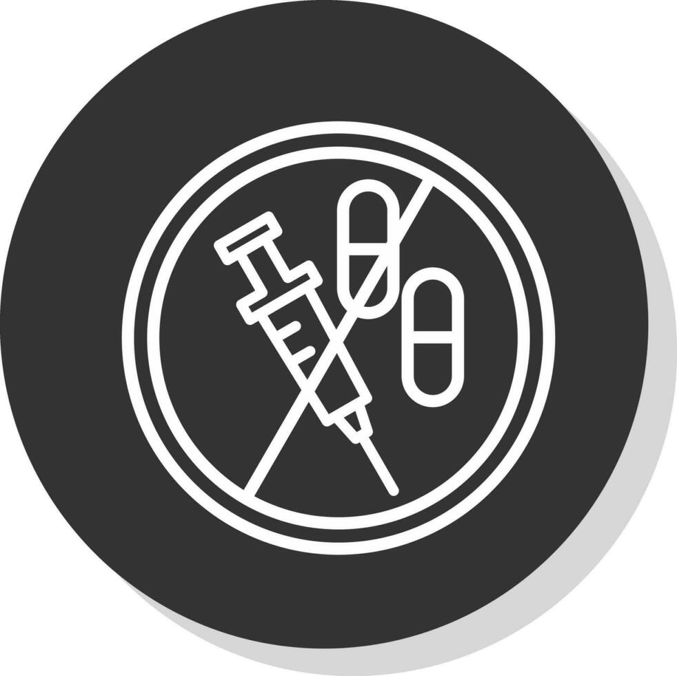 Nein Drogen Vektor Symbol Design