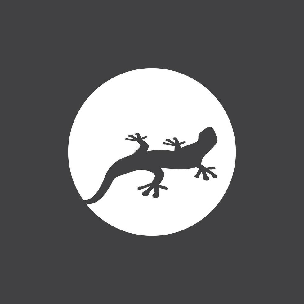 Eidechse Symbol Silhouette Logo Symbol Vektor