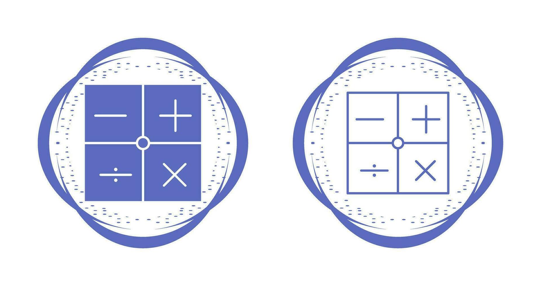 matematik symboler vektor ikon