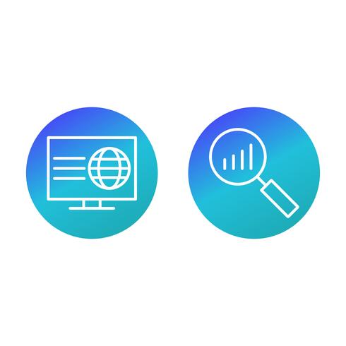 Satz von Vector SEO Search Engine Optimization Icons