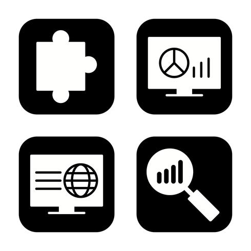 Satz von Vector SEO Search Engine Optimization Icons