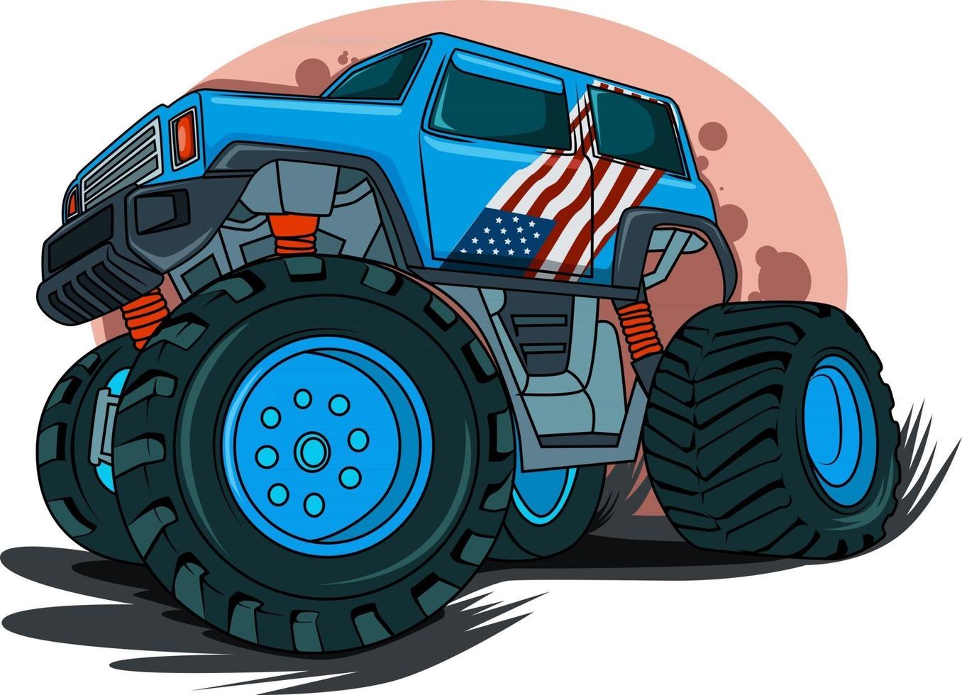 amerikanischer Oldtimer-Illustrationsvektor vektor