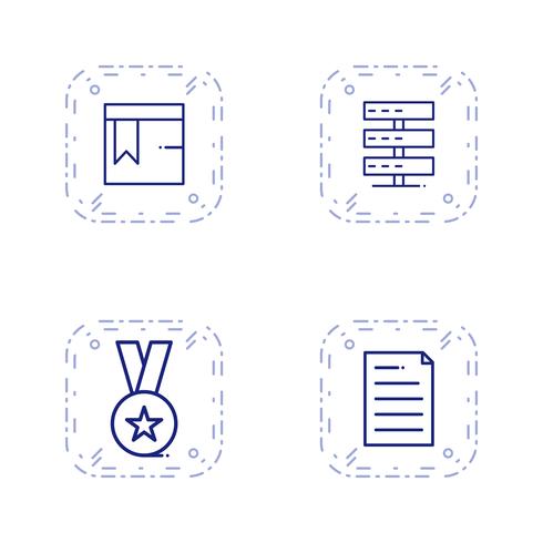 Satz von Vector SEO Search Engine Optimization Icons