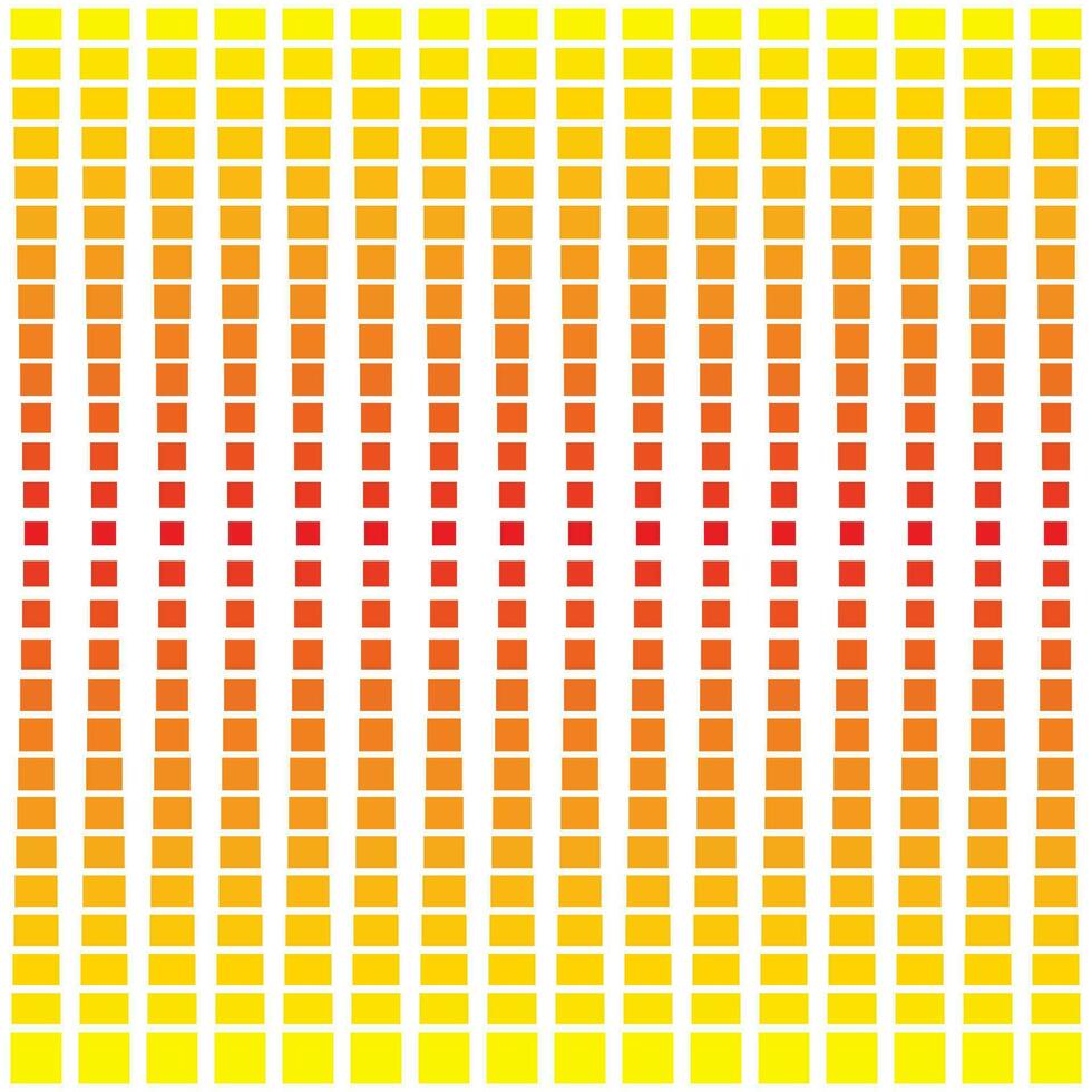 einfach abstrakt Gelb rot Farbe Platz Halbton Muster vektor