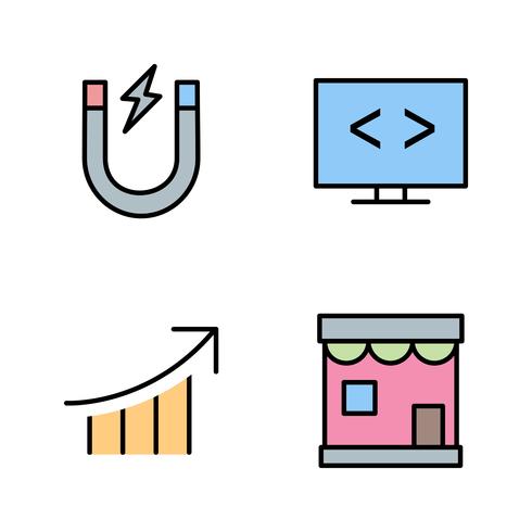 Satz von Vector SEO Search Engine Optimization Icons