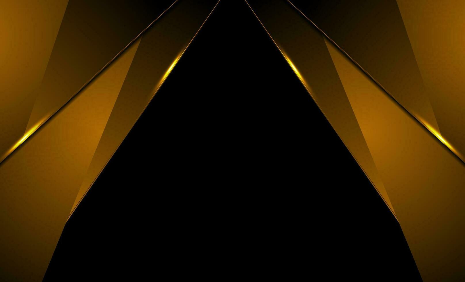 mörk gyllene orange företags- bakgrund med lysande lampor vektor