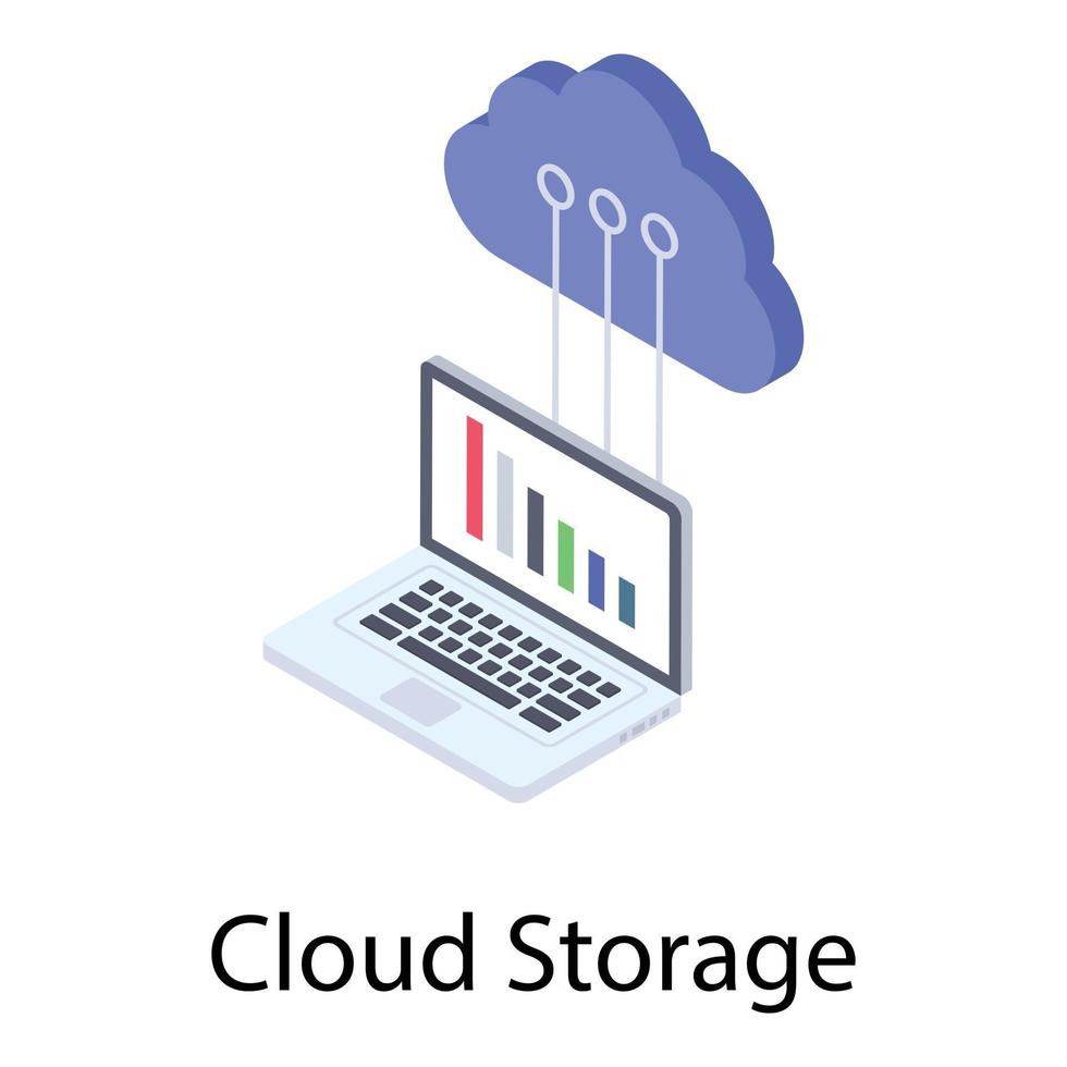 Cloud-Datenspeicherung vektor