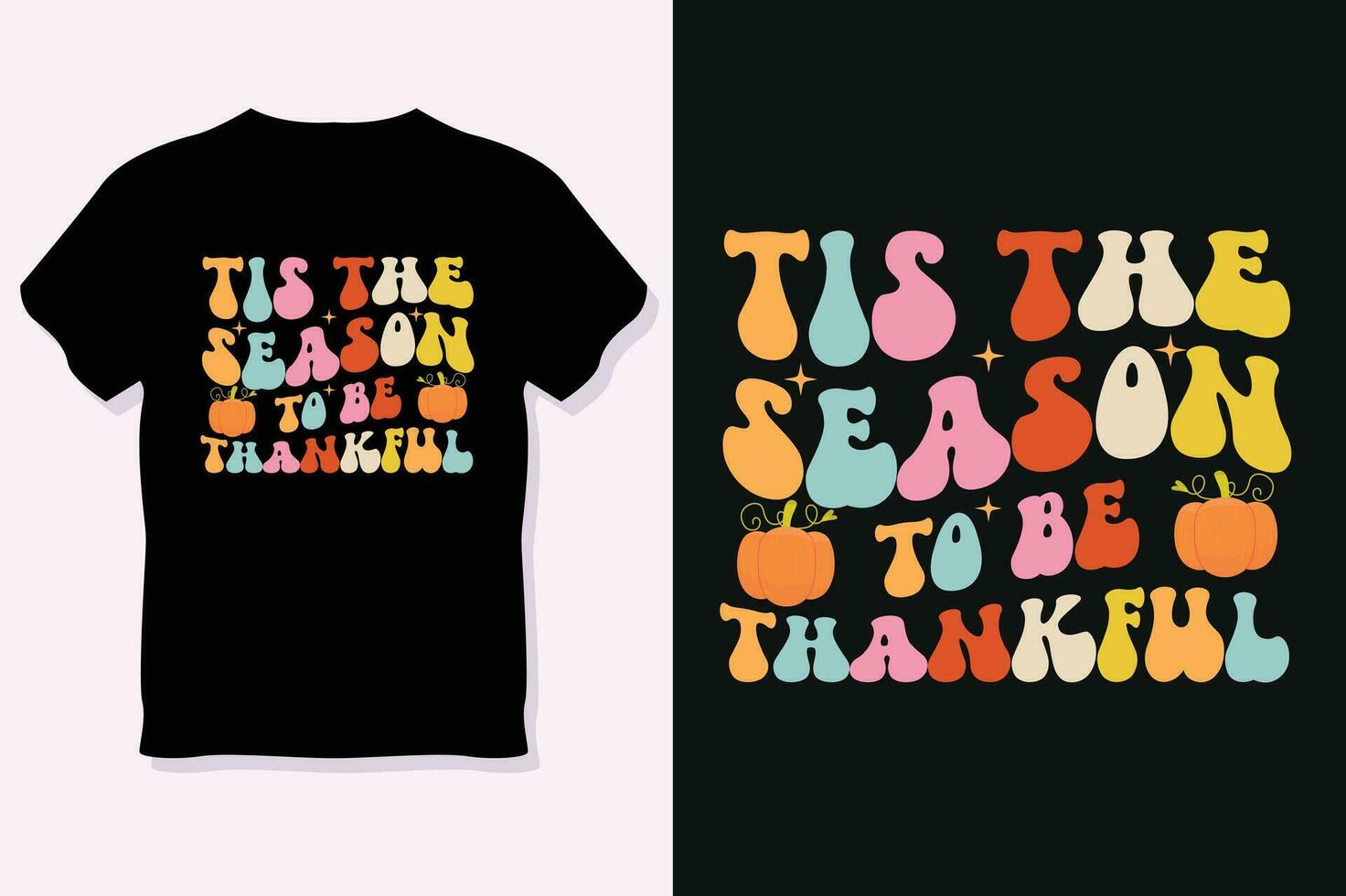 Thanksgiving Day T-Shirt-Design vektor