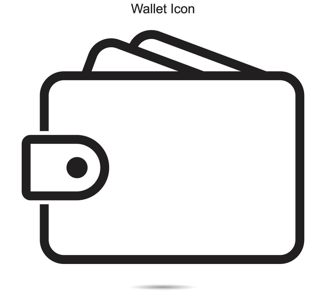 Brieftasche Symbol, Vektor Illustration