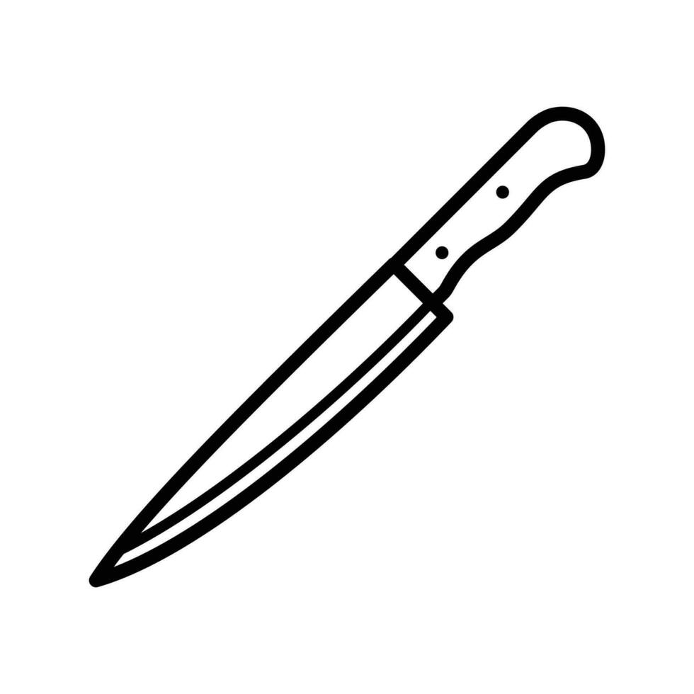 Messer Symbol Vektor Design Vorlage einfach und sauber