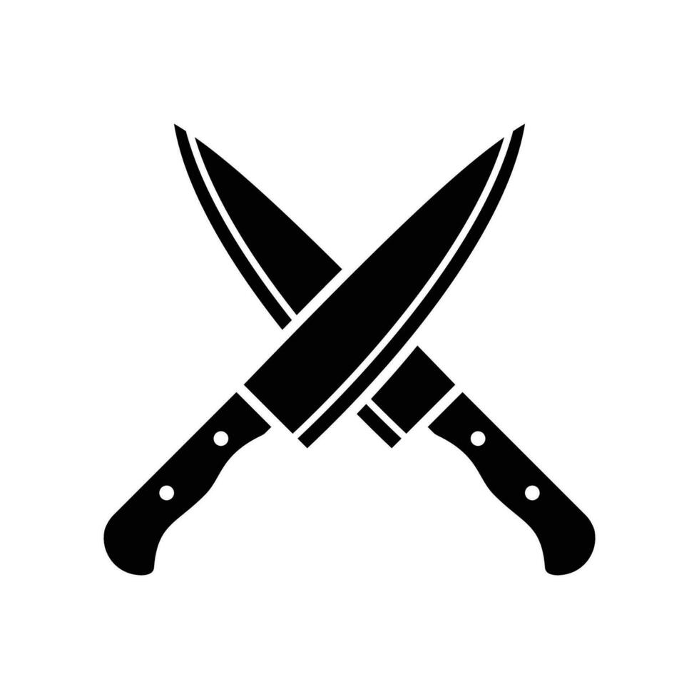 kniv ikon vektor design mall enkel och rena