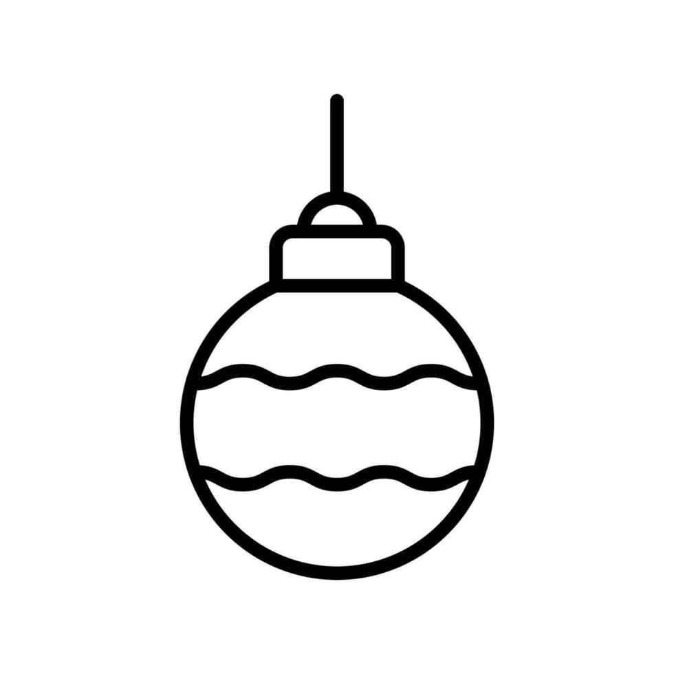 jul boll ikon vektor design mall enkel och rena