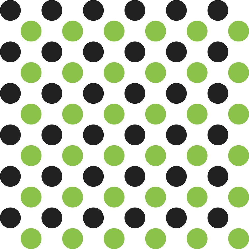 Licht Grün und schwarz Punkt Muster Hintergrund. Tupfen. Punkt Hintergrund. nahtlos Muster. zum Hintergrund, Dekoration, Geschenk Verpackung vektor