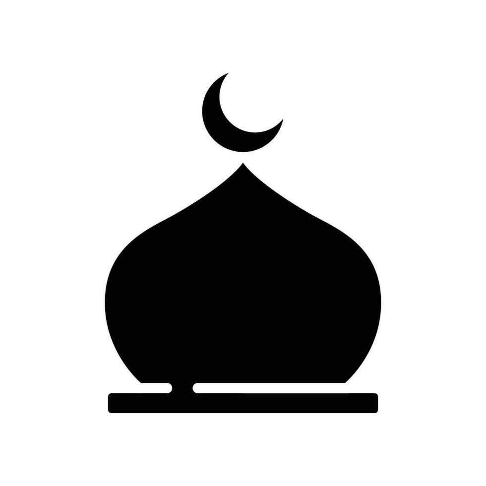 muslim moské kupoler ikon. islamic dyrkan plats, islam bön rum för religion och ramadan symbol för webb mobil. moslem bön- i fylld stil. vektor illustration design på vit bakgrund eps 10