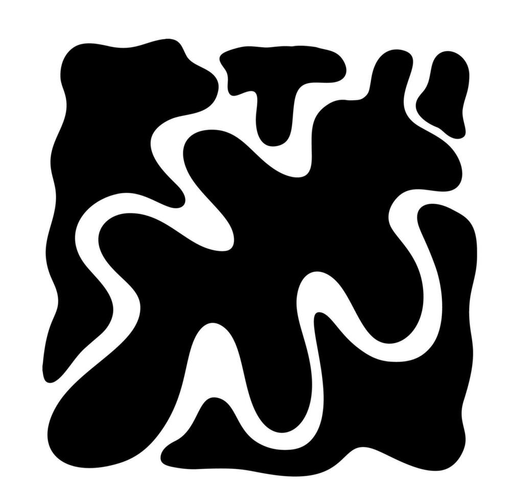 abstrakt Koralle Plakate. zeitgenössisch trandy minimalistisch organisch schwarz Formen Stil. Vektor Grafik Illustration