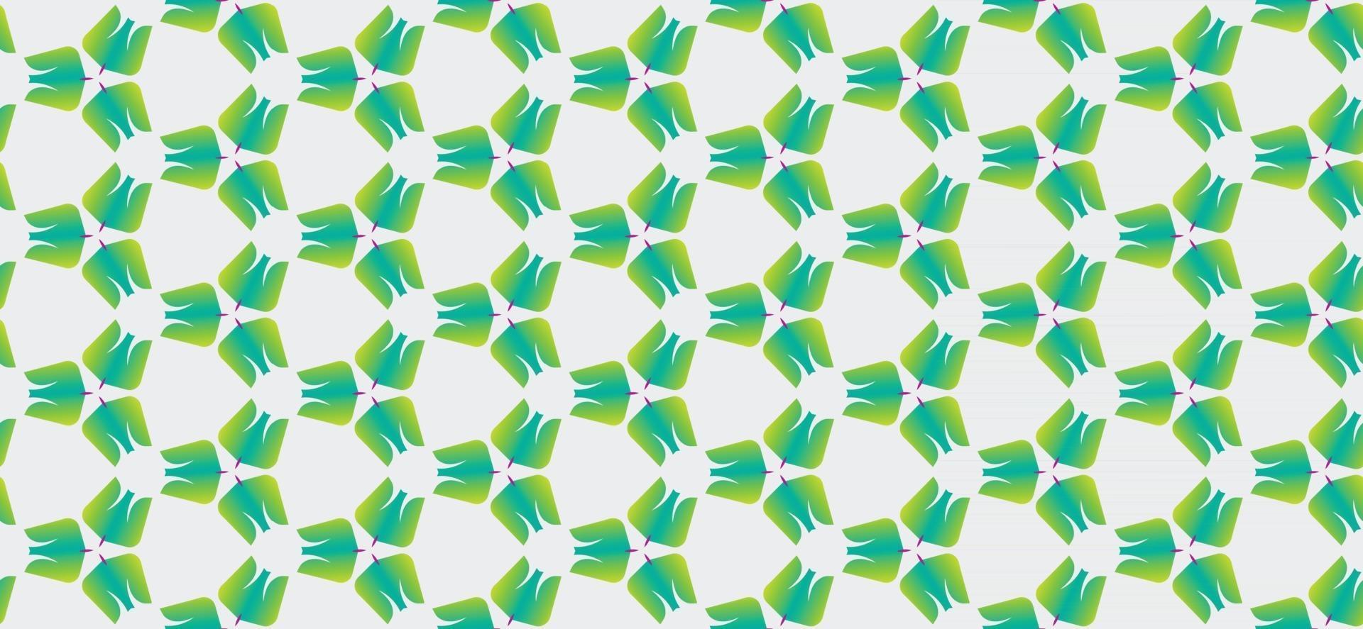 bladmönster grön tonad bakgrundsvektorillustration vektor
