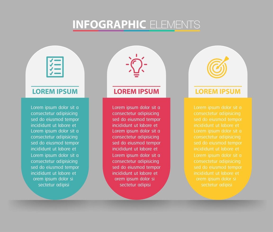 moderne Textfeldvorlage, Banner-Infografiken vektor