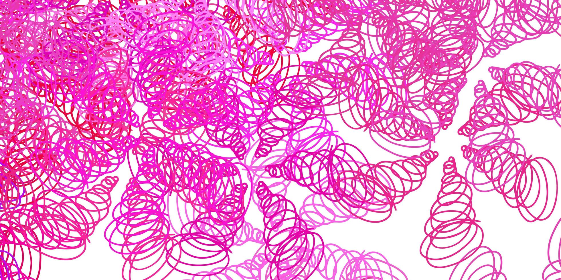 hellviolettes, rosafarbenes Vektormuster mit Kurven. vektor