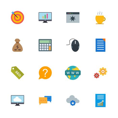 Satz von Vector SEO Search Engine Optimization Icons